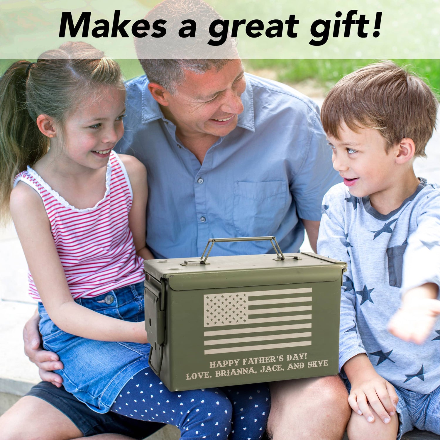 Personalized Engraved Ammo Can 50 cal Military Surplus Made in USA